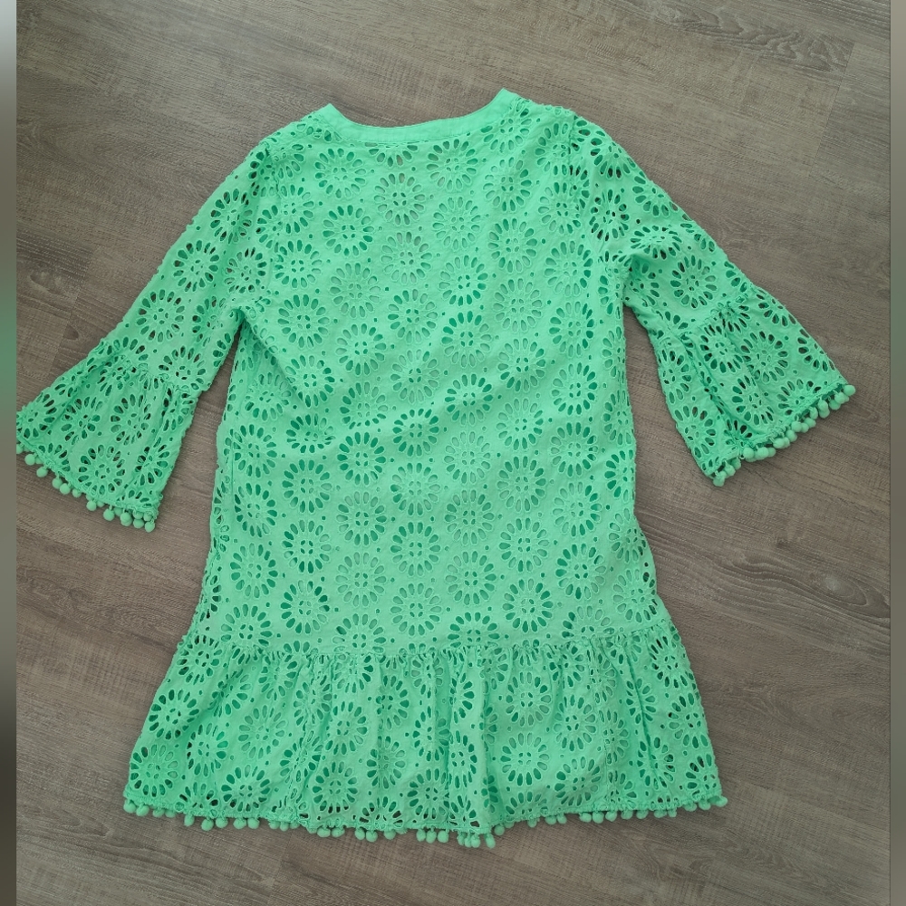 Lilly Pulitzer Mint Green Eyelet Mini Dress - Picture 3 of 8